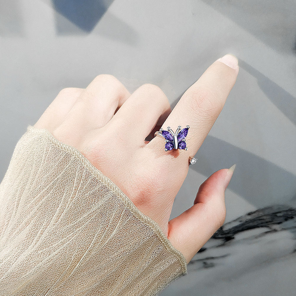 Rotating Butterfly Ring