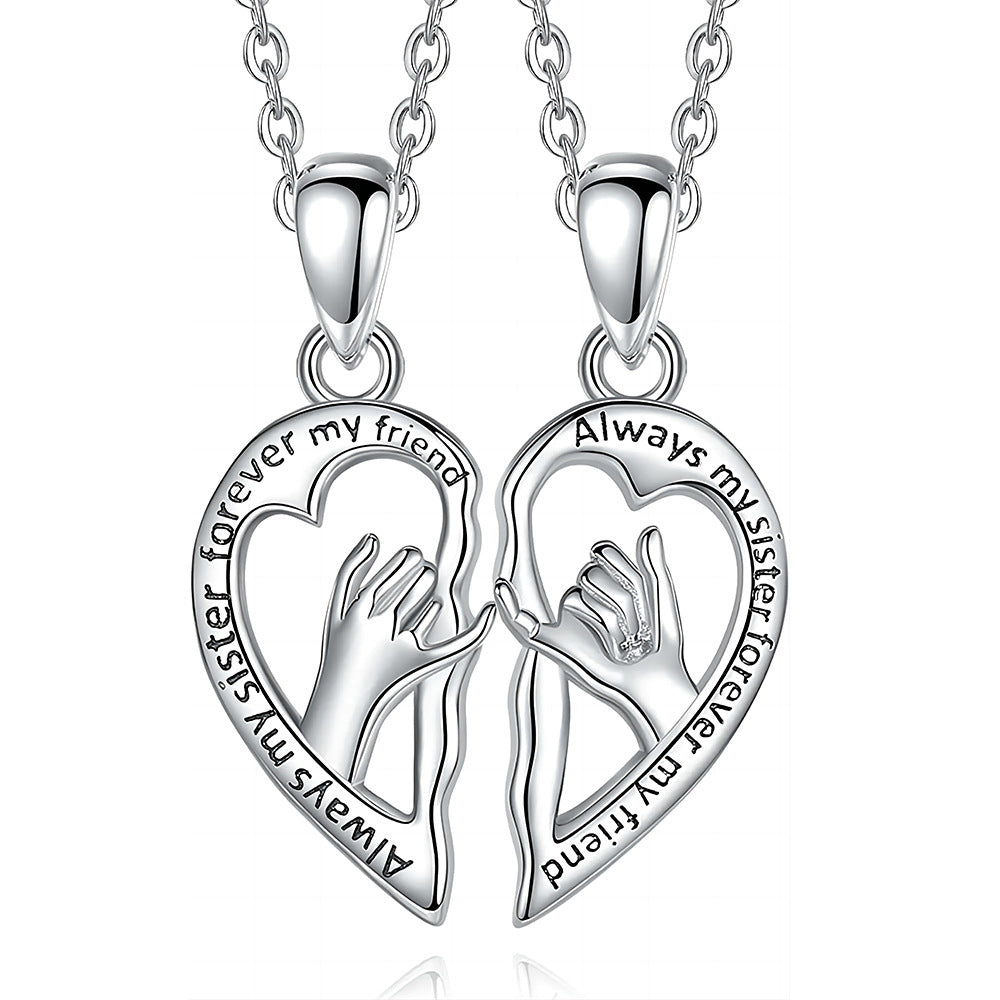 Heart-shaped Friendship Necklace