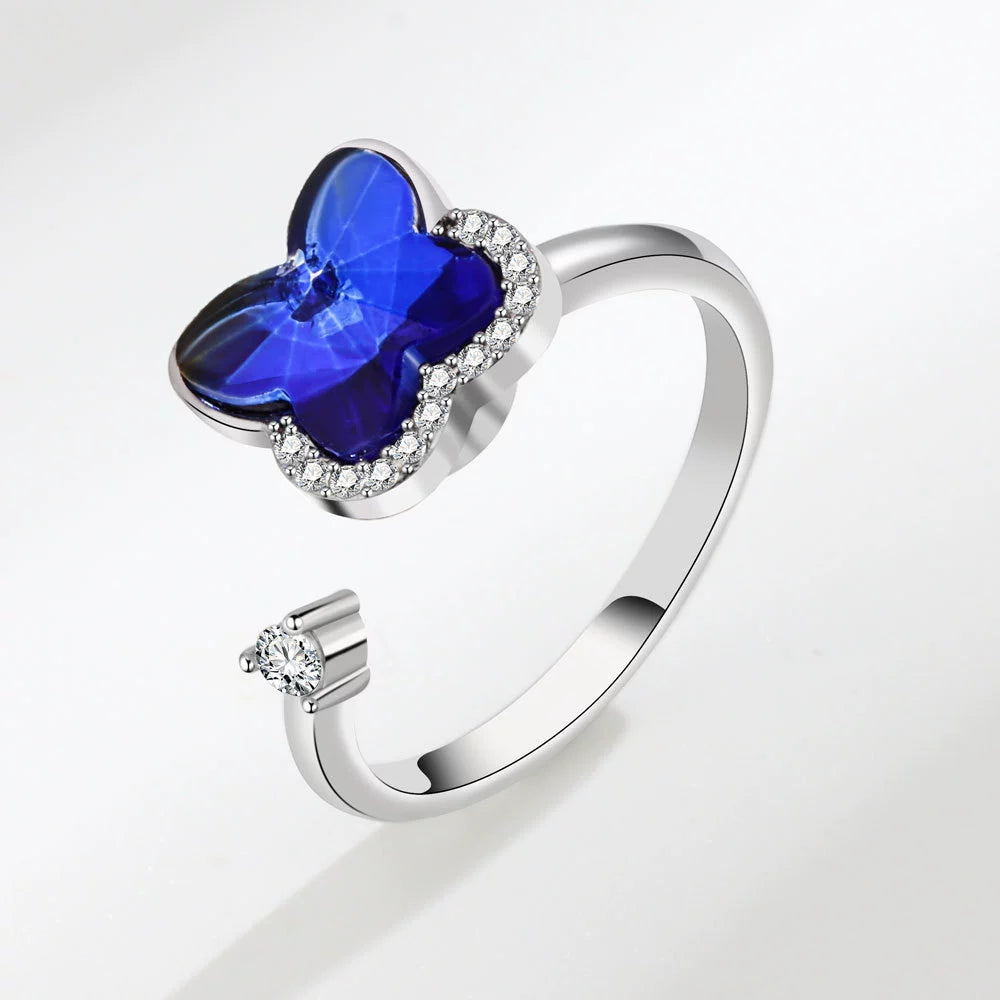 Rotating Butterfly Ring