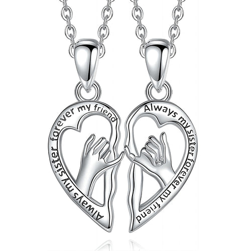 Heart-shaped Friendship Necklace
