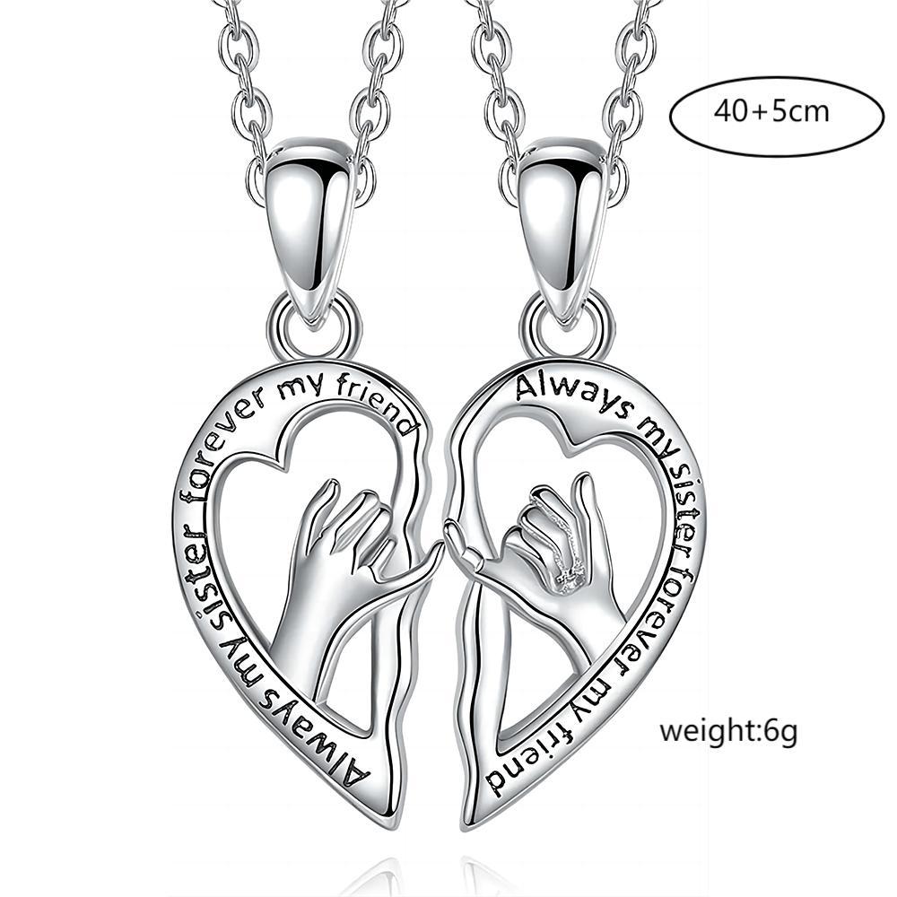 Heart-shaped Friendship Necklace