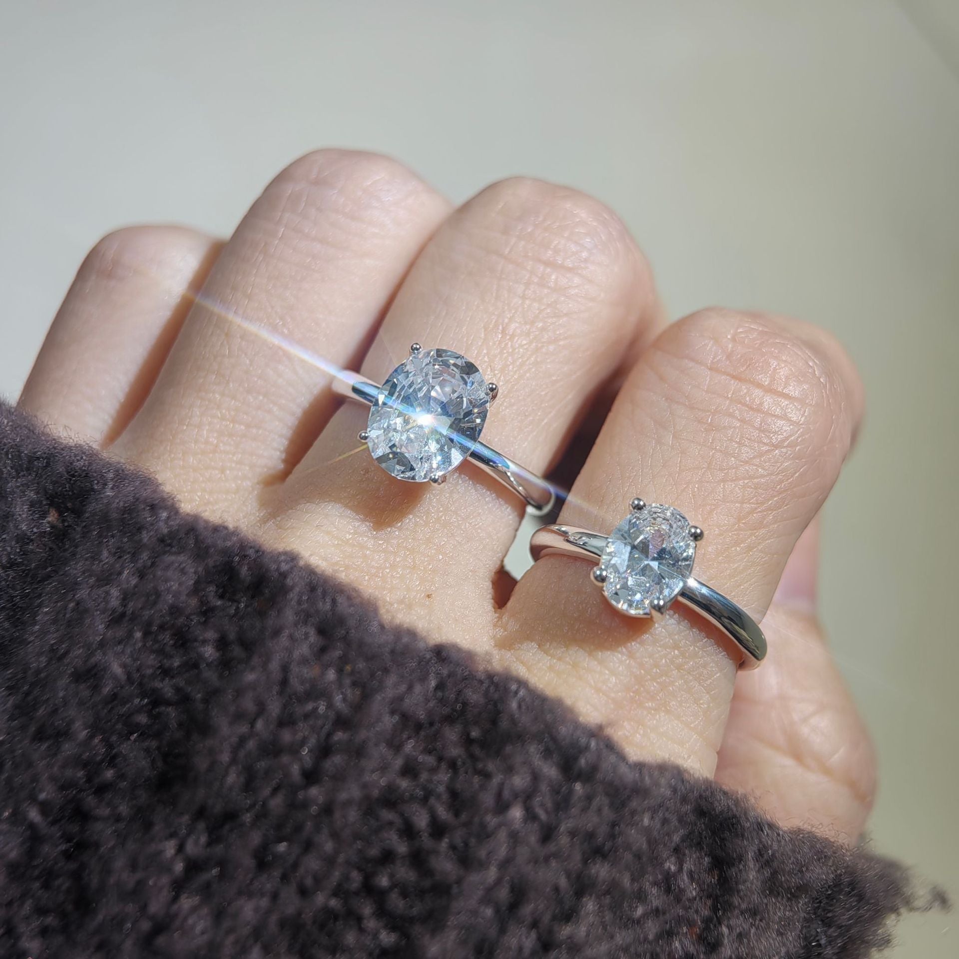 Oval Cut Cubic Ring