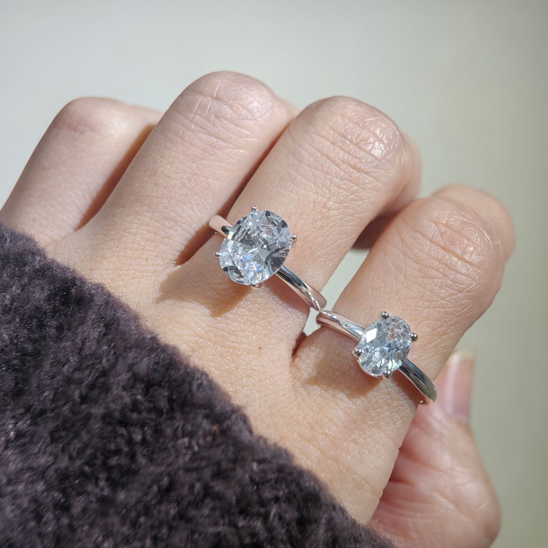 Oval Cut Cubic Ring