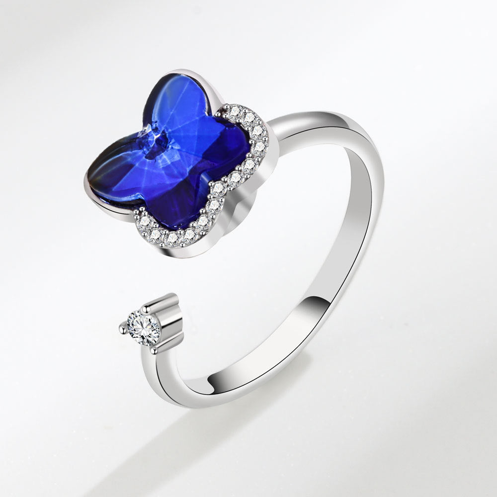 Rotating Butterfly Ring