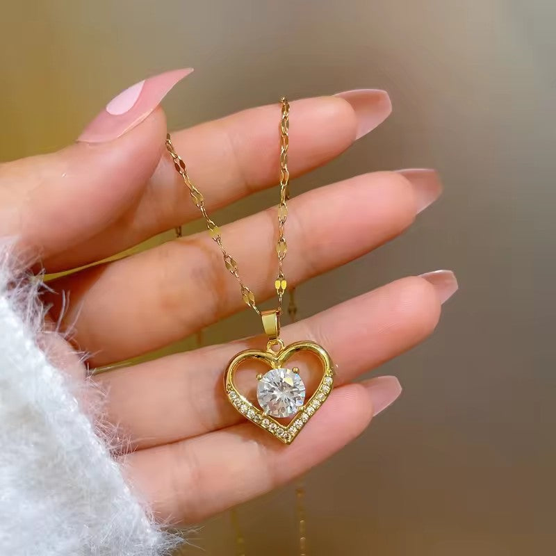 Heart Shaped Pendant Necklace