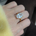 Oval Cut Cubic Ring